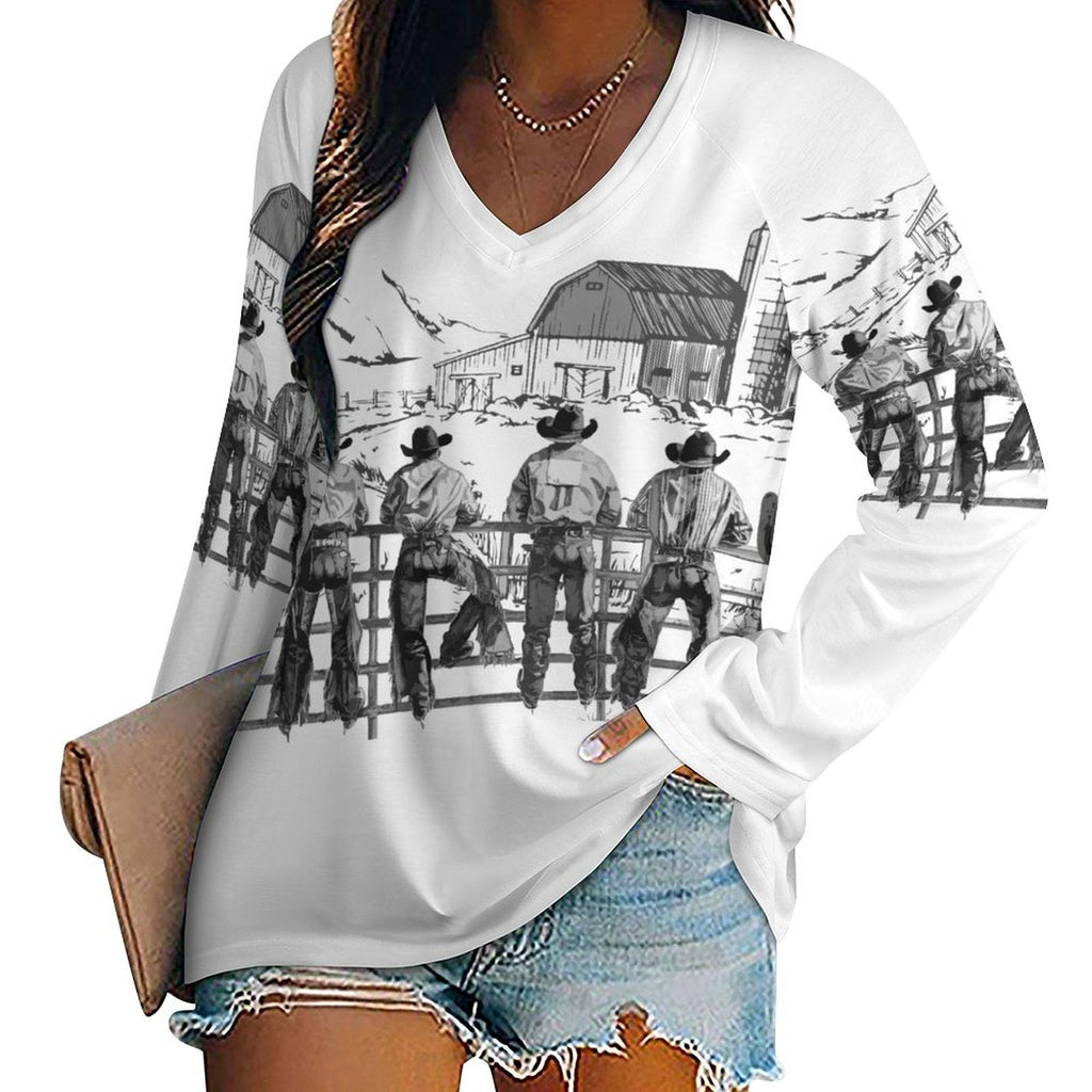 Baha Ranch Western Ranching Long Sleeve Top by Baha Ranch Western Wear