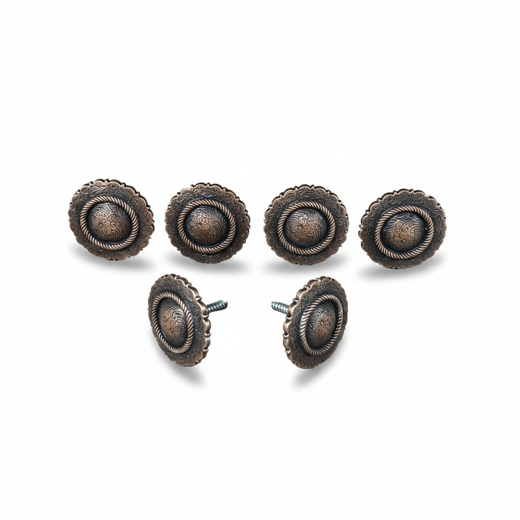 Copper Round Concho Saddle Set SSW101 — view 2