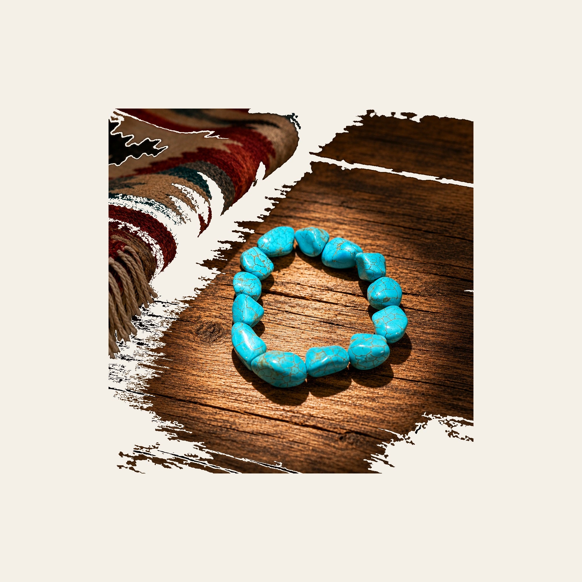 Chunky Fashion Turquoise Bracelet