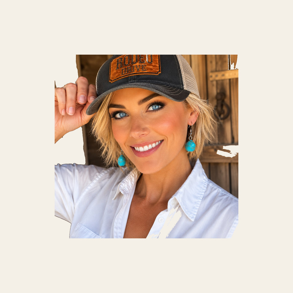 Chunky Fashion Turquoise Earrings