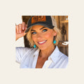 Chunky Fashion Turquoise Earrings
