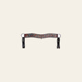 COMFYTACK Leather Horse Tripping Breast Collar Brown Floral Turquoise Inlay