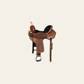 COMFYTACK Horse Barrel Racing Trail Pleasure American Leather Saddle Brown