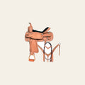 Comfytack Western Horse Saddle American Leather Trail Roping Ranch Tack Set
