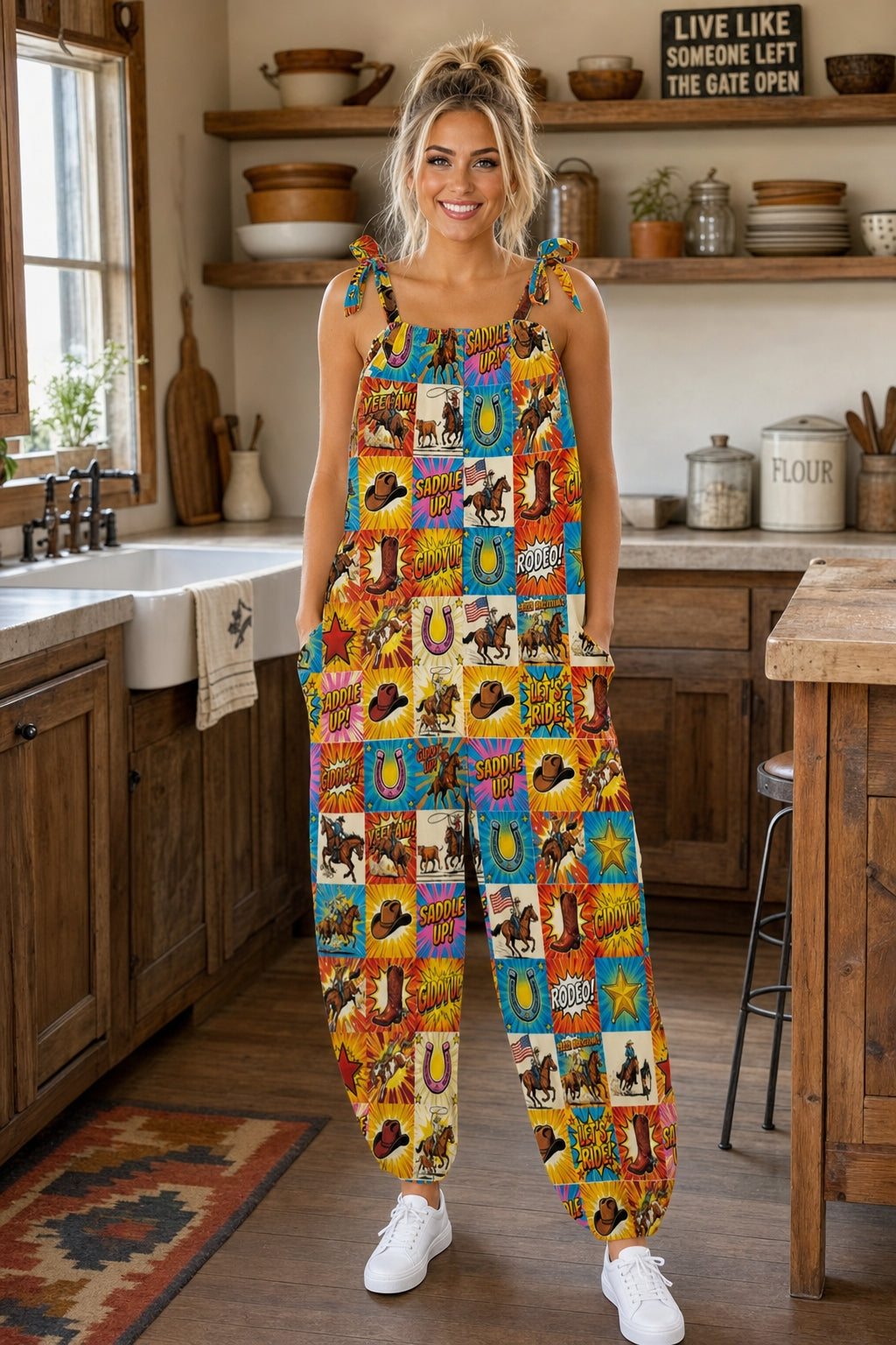 Baha Ranch The Comic Corral Western Rodeo Jumpsuit by Baha Ranch Western Wear