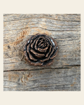 Copper Rose Concho 1.5" W107CL on a warm cream background