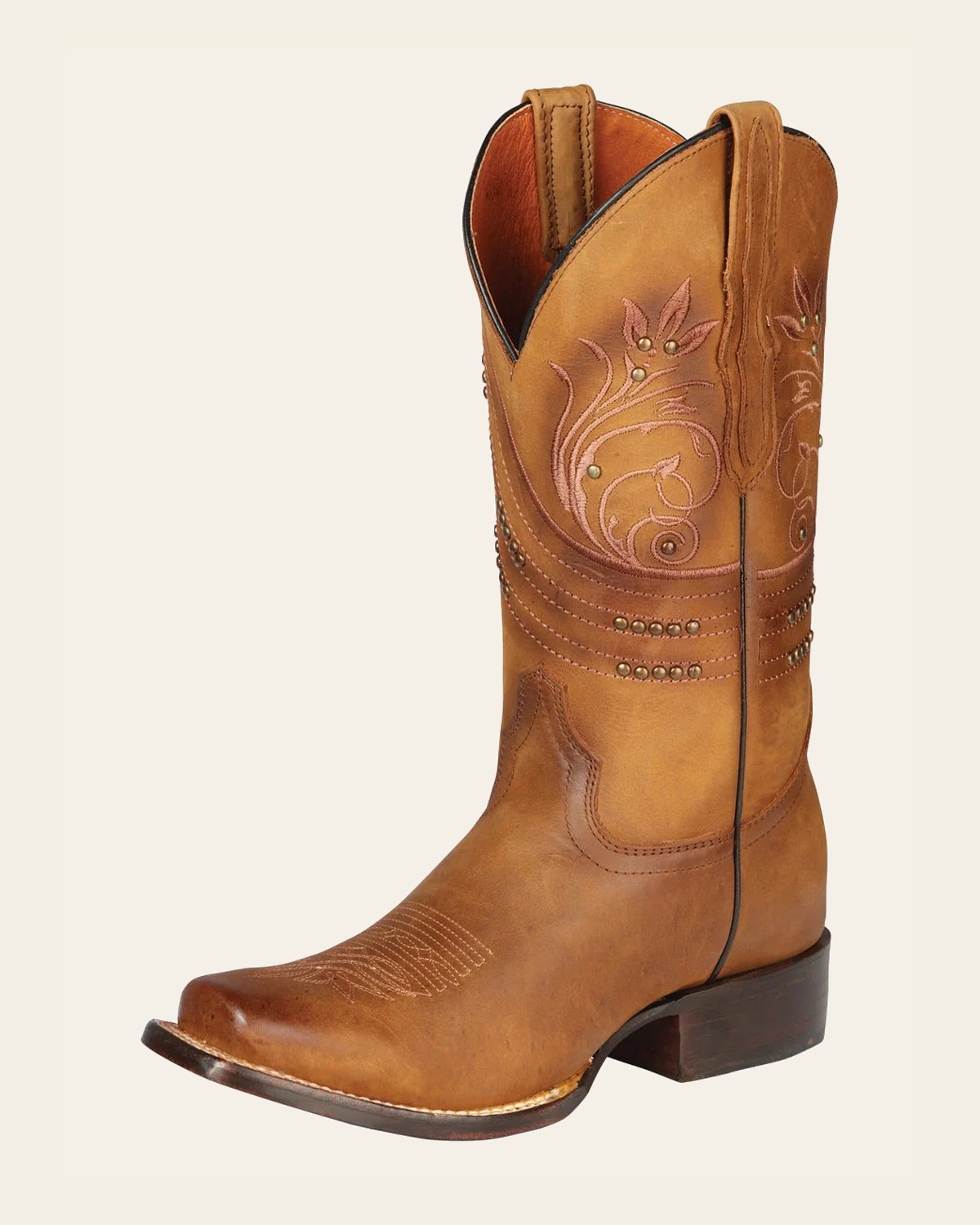 El General Women’s Rodeo Boot - Crazy Honey 44852 on a warm cream background