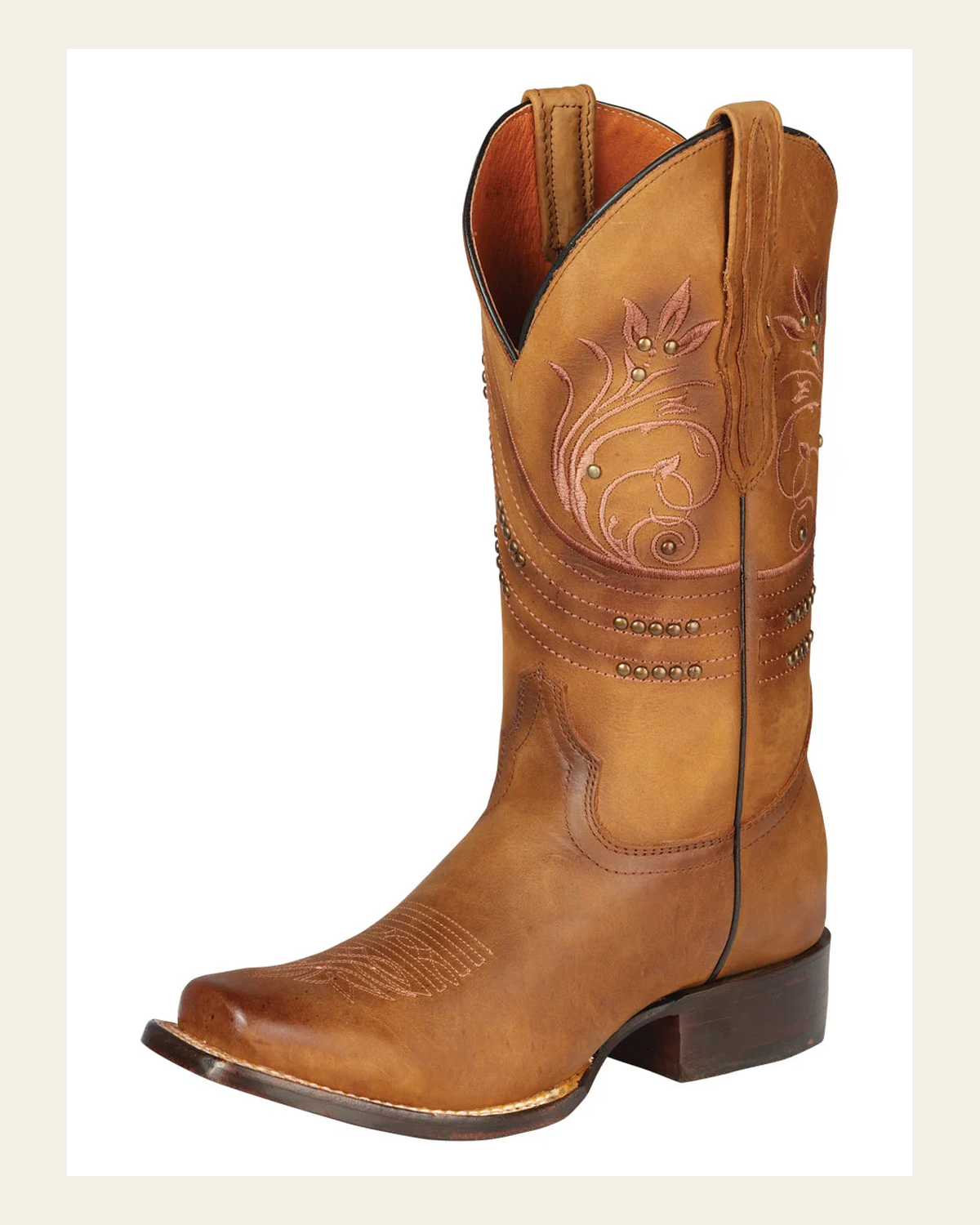 El General Women’s Rodeo Boot - Crazy Honey 44852 on a warm cream background