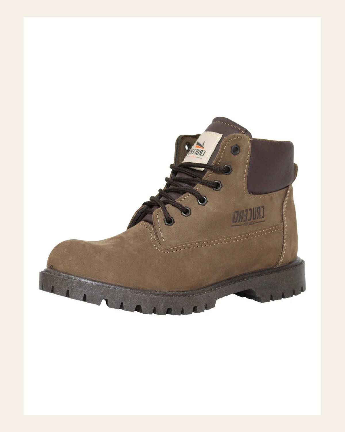 Crucero Men's Flex Toe Safety Boot 45282 on a warm cream background