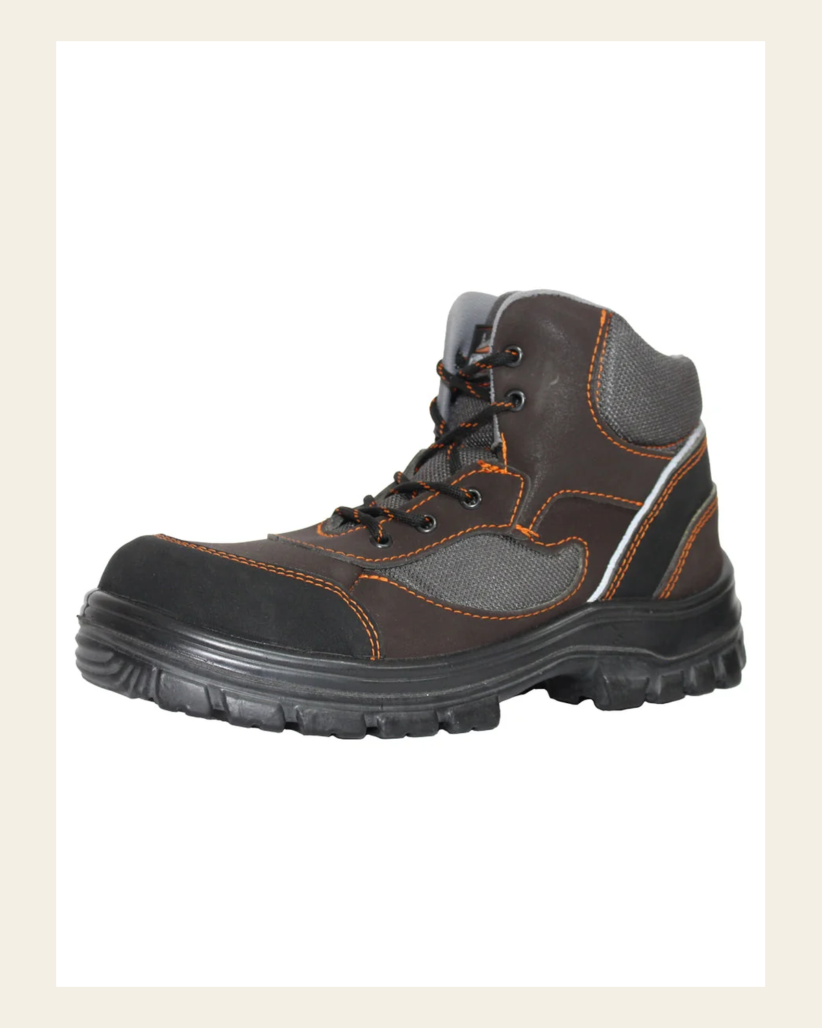 Crucero Men's Shock Absorber Safety Boot 45281 on a warm cream background