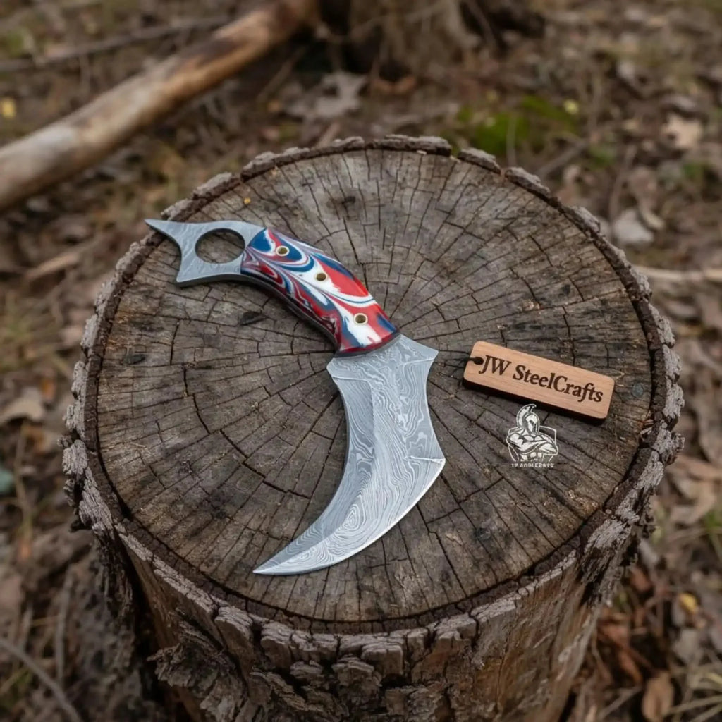 Custom Hand Forged Du Hoc Karambit Knife