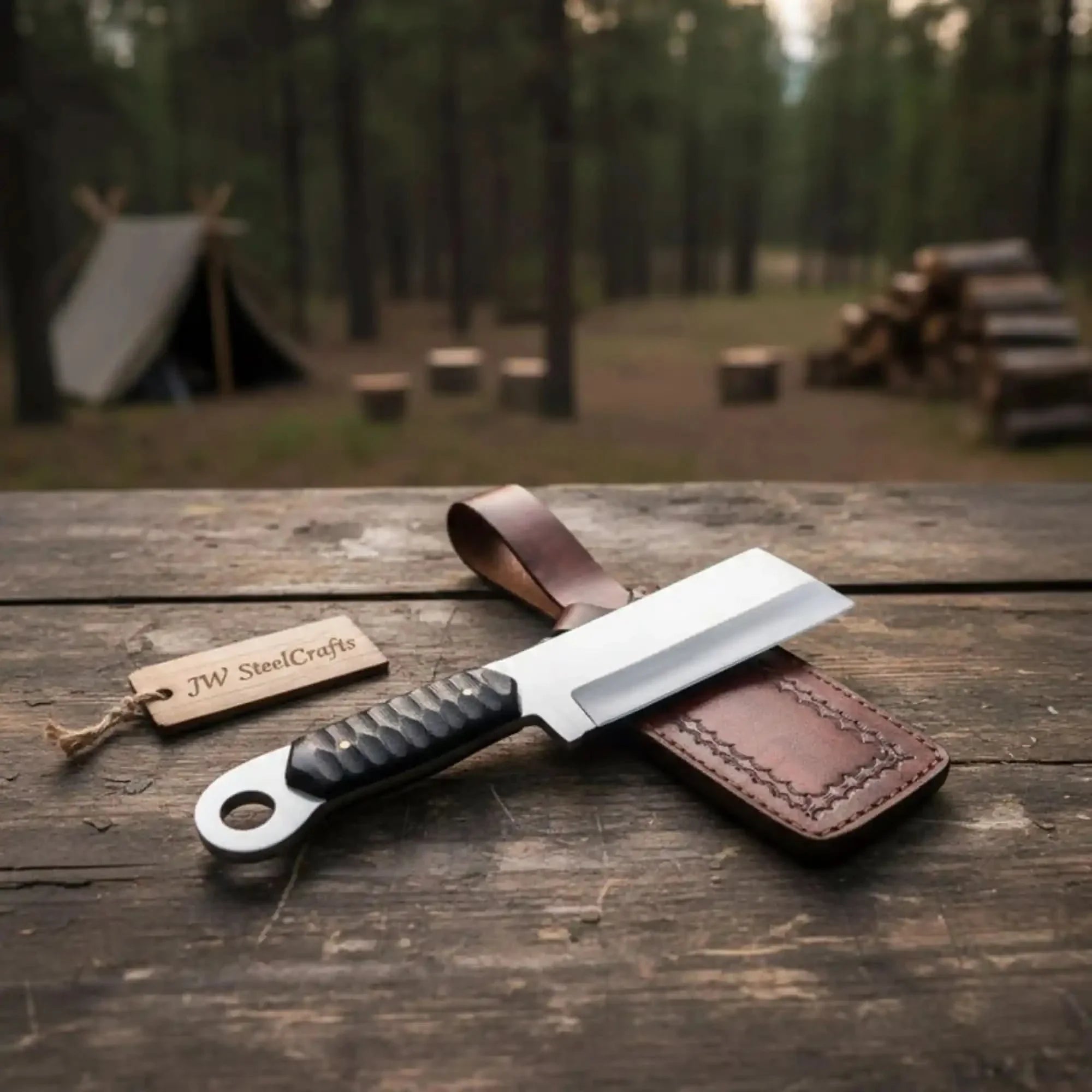 Custom hand Made D2 Steel Tanto knife  MB-0094