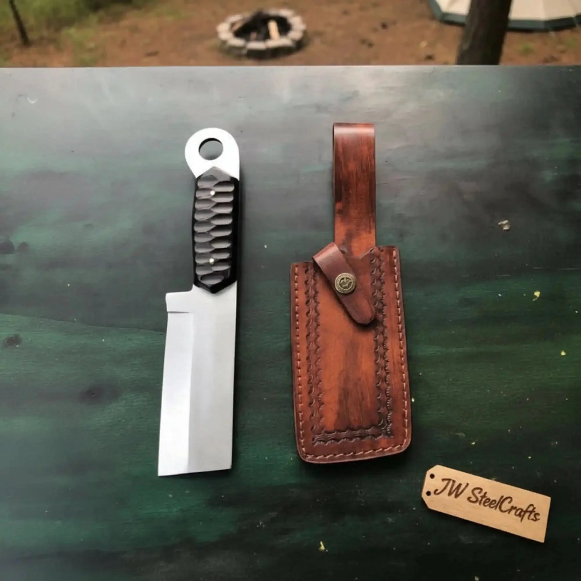 Custom hand Made D2 Steel Tanto knife  MB-0094