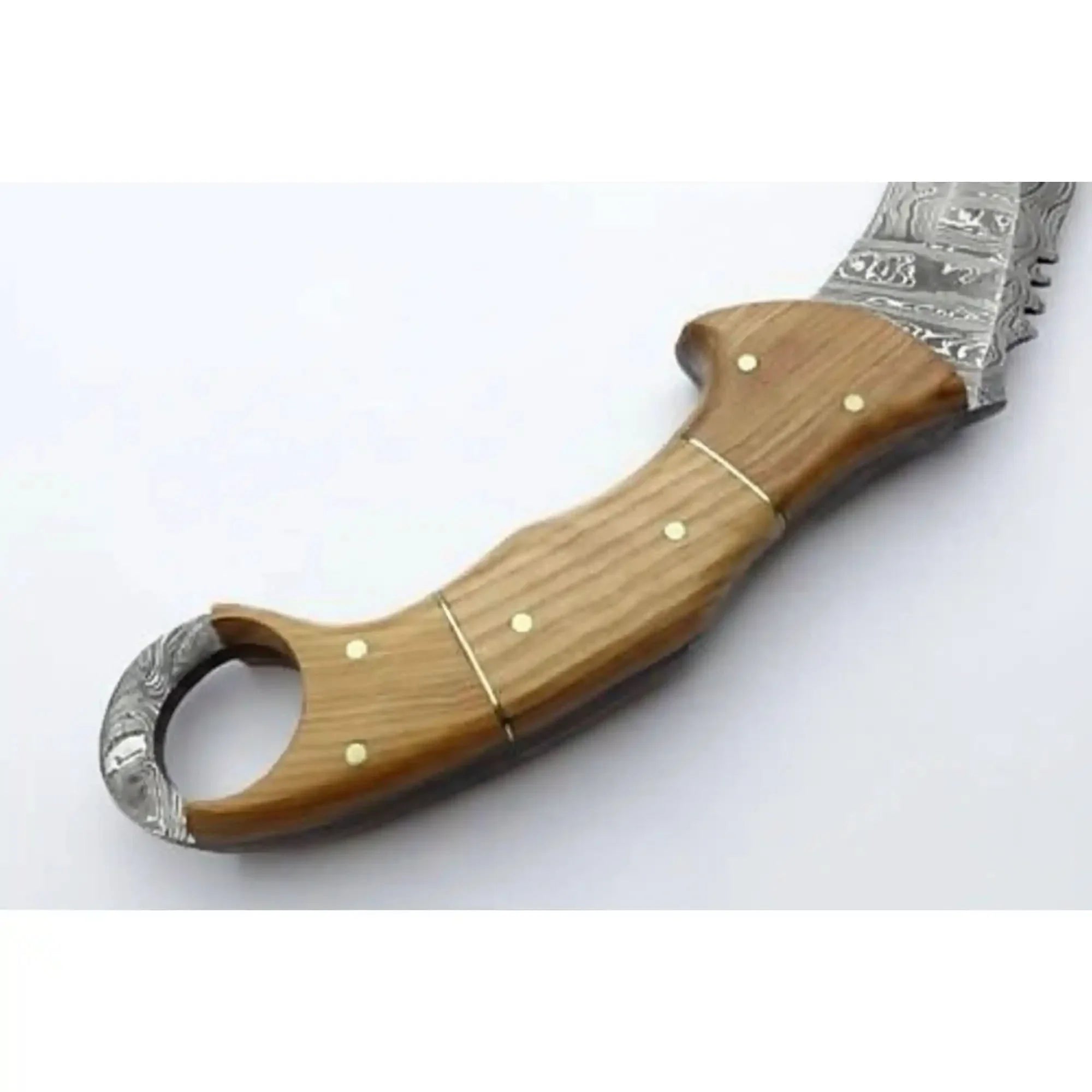 Custom Handmade Damascus Steel  Full Tang Karambit Knife