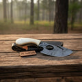 Custom Made Damascus Steel Hunting Knife / Skinning Knife  Gut Hook DK-0101