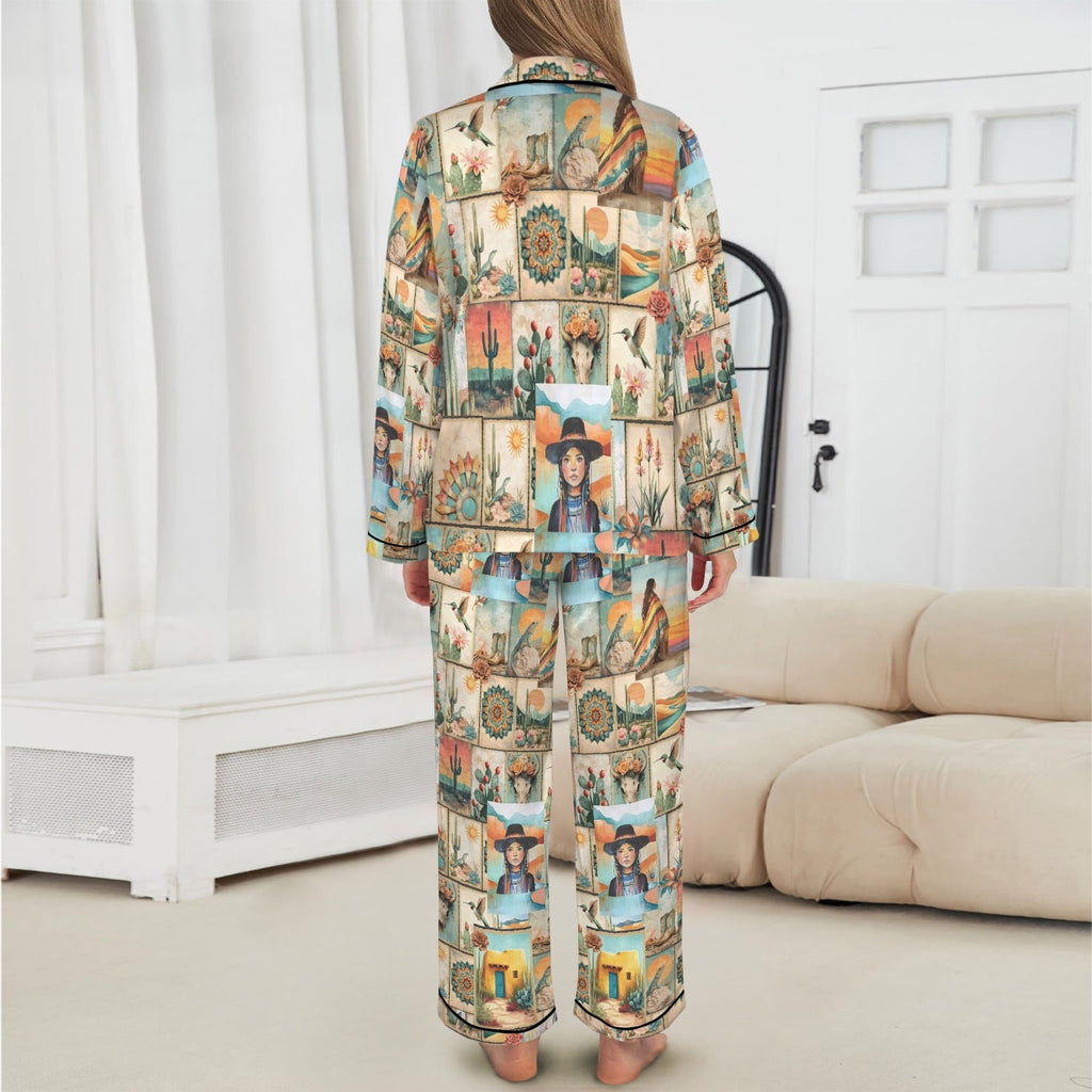 Baha Ranch Colores de Mexico Pictures of the Southwest Satin Pajamas by Baha Ranch Western Wear - product image 4