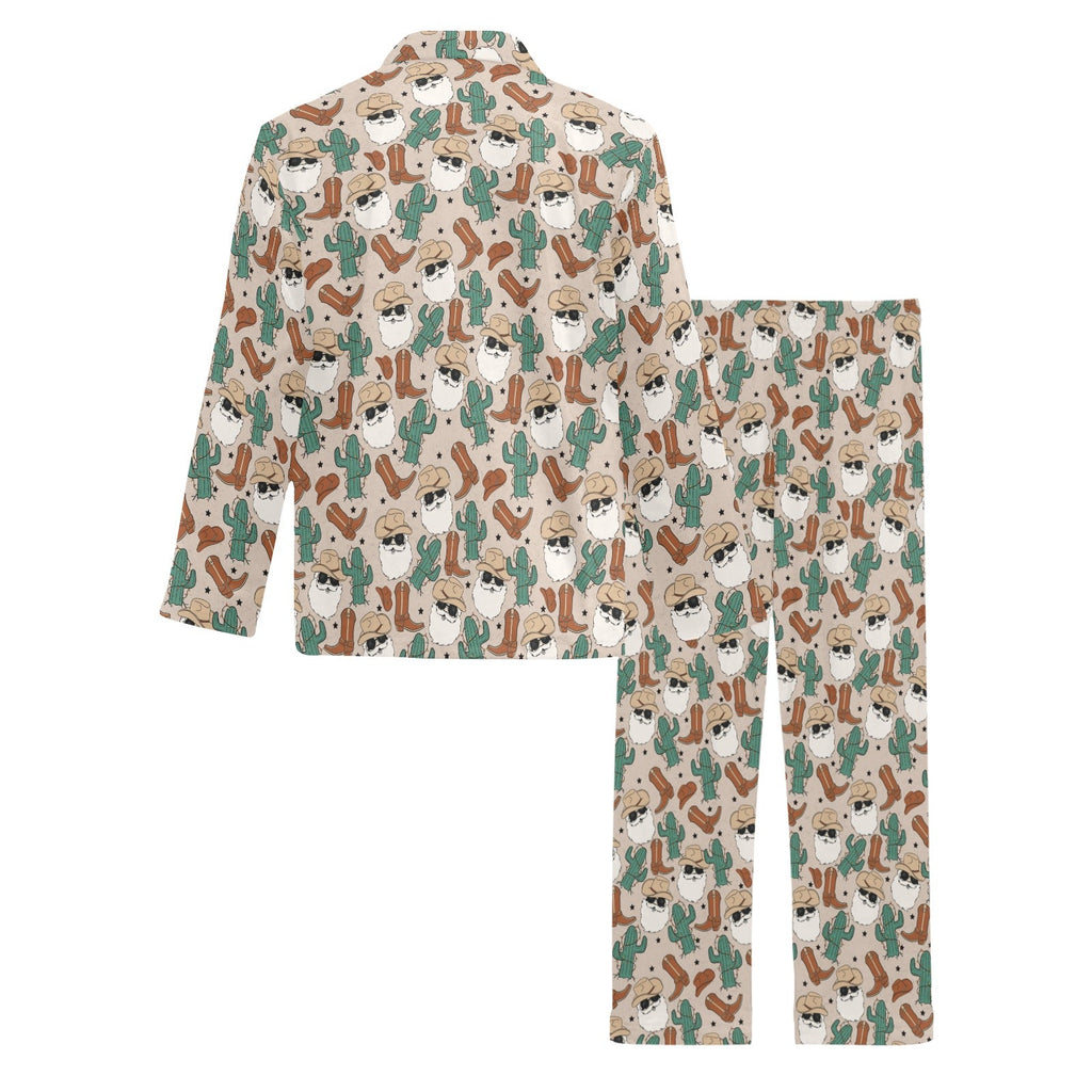 Baha Ranch Cool Santa Christmas Men's Western Pajama Set by Baha Ranch Western Wear - product image 4