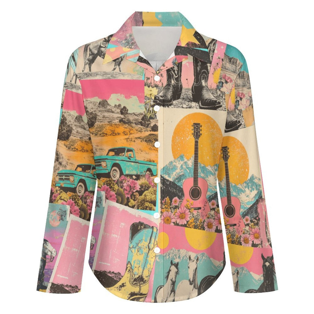 Baha Ranch Dreamgirl Retro Pop Western Vintage Button Up Shirt by Baha Ranch Western Wear - product image 5