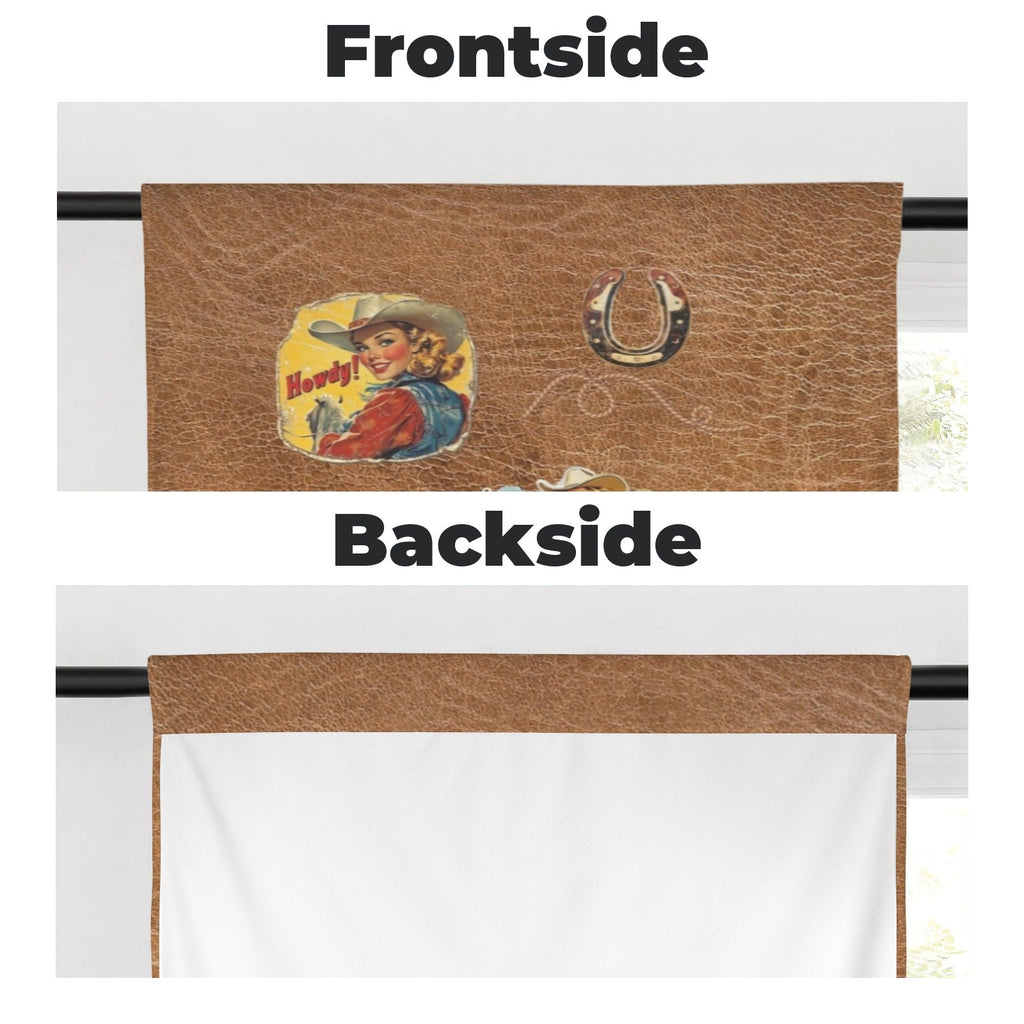 Baha Ranch Vintage Cowgirl Window Curtains 28"x40" (2-Piece) Made in America by Baha Ranch Western Wear - product image 4