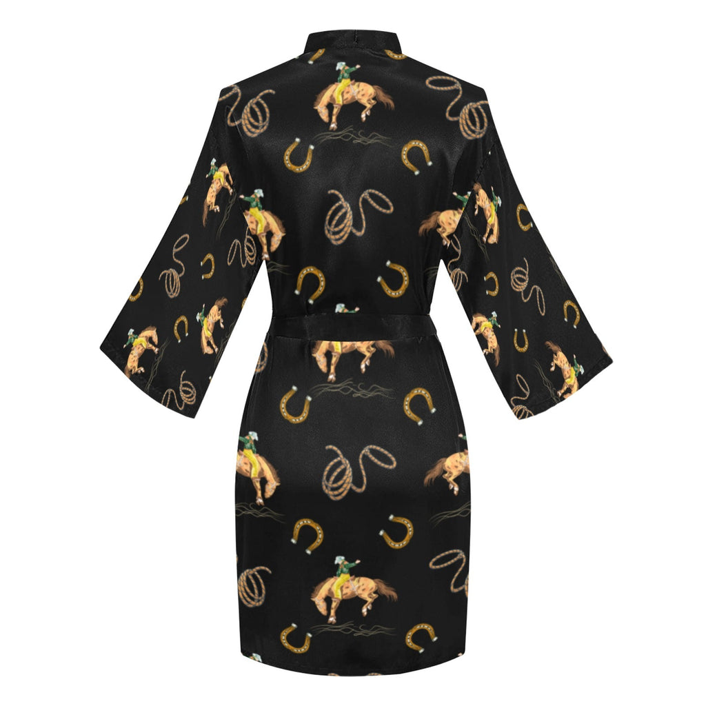 Baha Ranch Rodeo Cowboy Satin Kimono Sleeve Robe by Baha Ranch Western Wear - product image 7