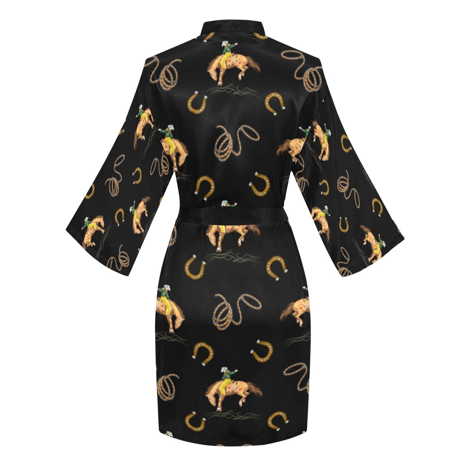 Baha Ranch Rodeo Cowboy Satin Kimono Sleeve Robe by Baha Ranch Western Wear - product image 7
