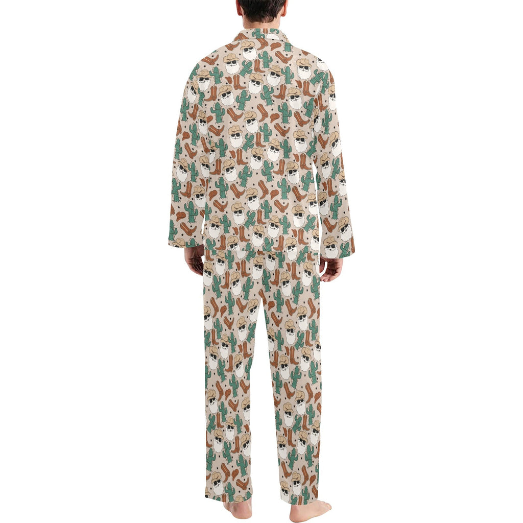 Baha Ranch Cool Santa Christmas Men's Western Pajama Set by Baha Ranch Western Wear - product image 2