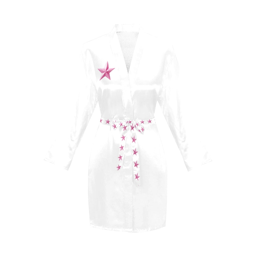 Baha Ranch Bridesmaid Women's Long Sleeve Belted Satin Feel Dressing Lounge Robe by Baha Ranch Western Wear - product image 4