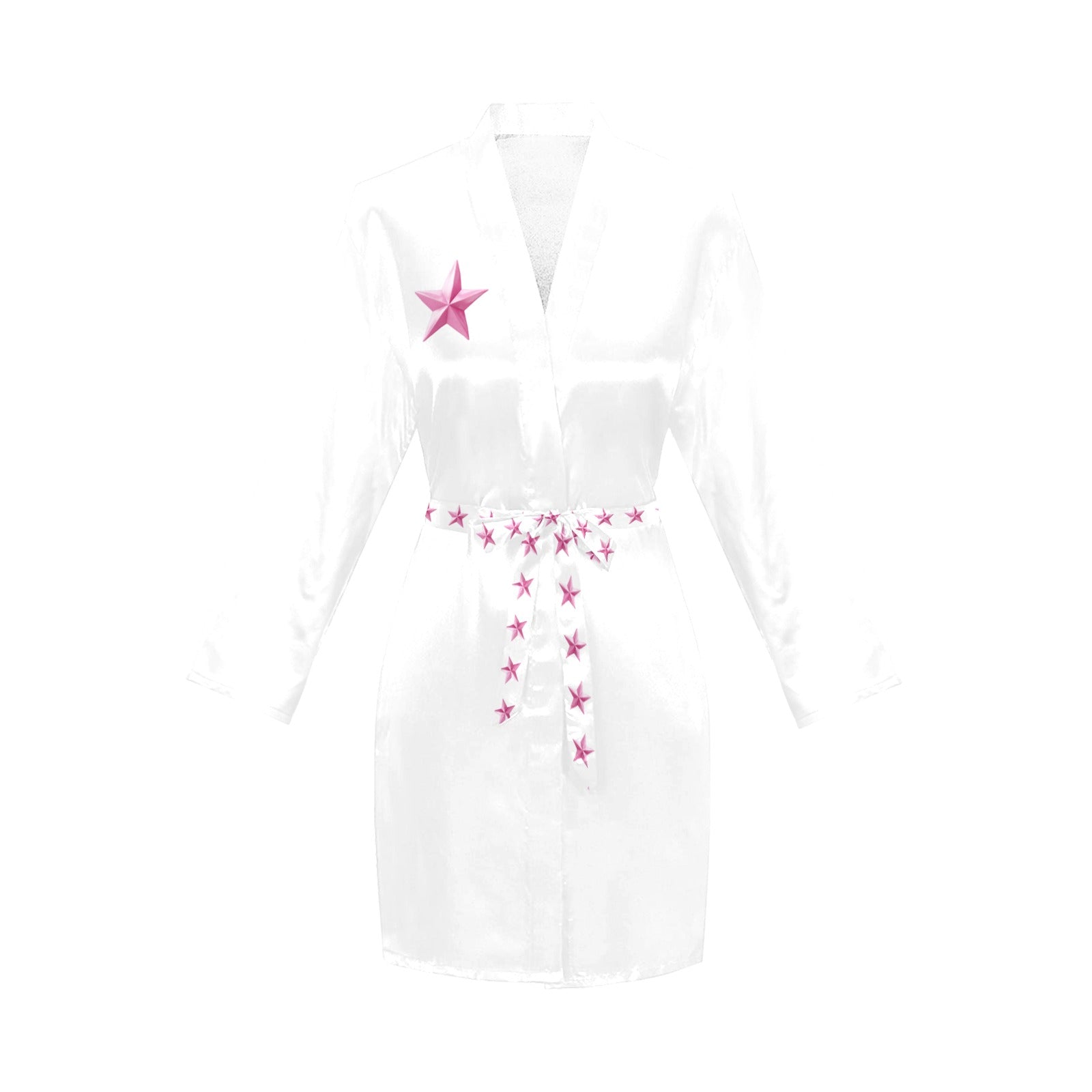 Baha Ranch Bridesmaid Women's Long Sleeve Belted Satin Feel Dressing Lounge Robe by Baha Ranch Western Wear - product image 4
