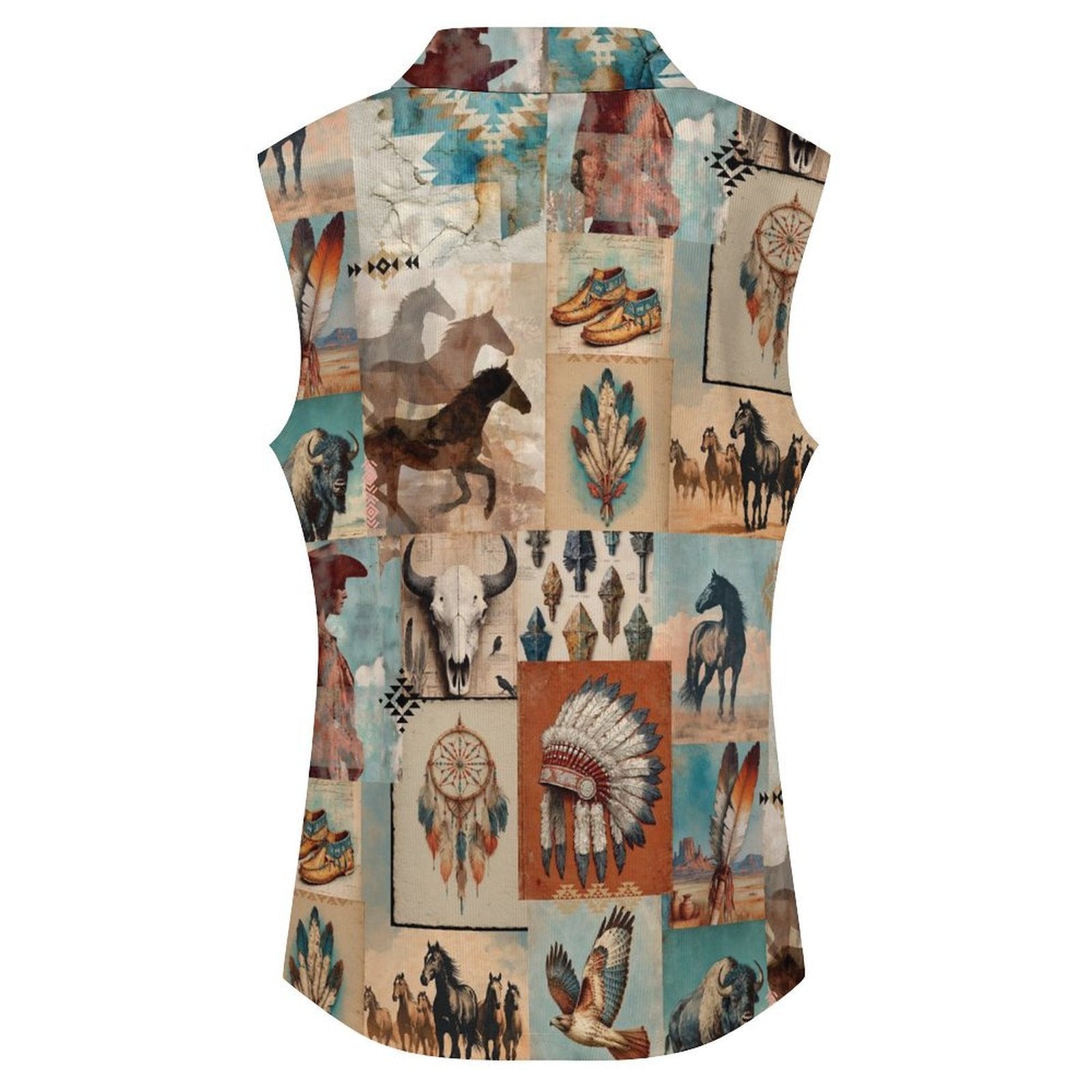 Baha Ranch Bohemian Dreams Sleeveless Polo Tank Top by Baha Ranch Western Wear - product image 4