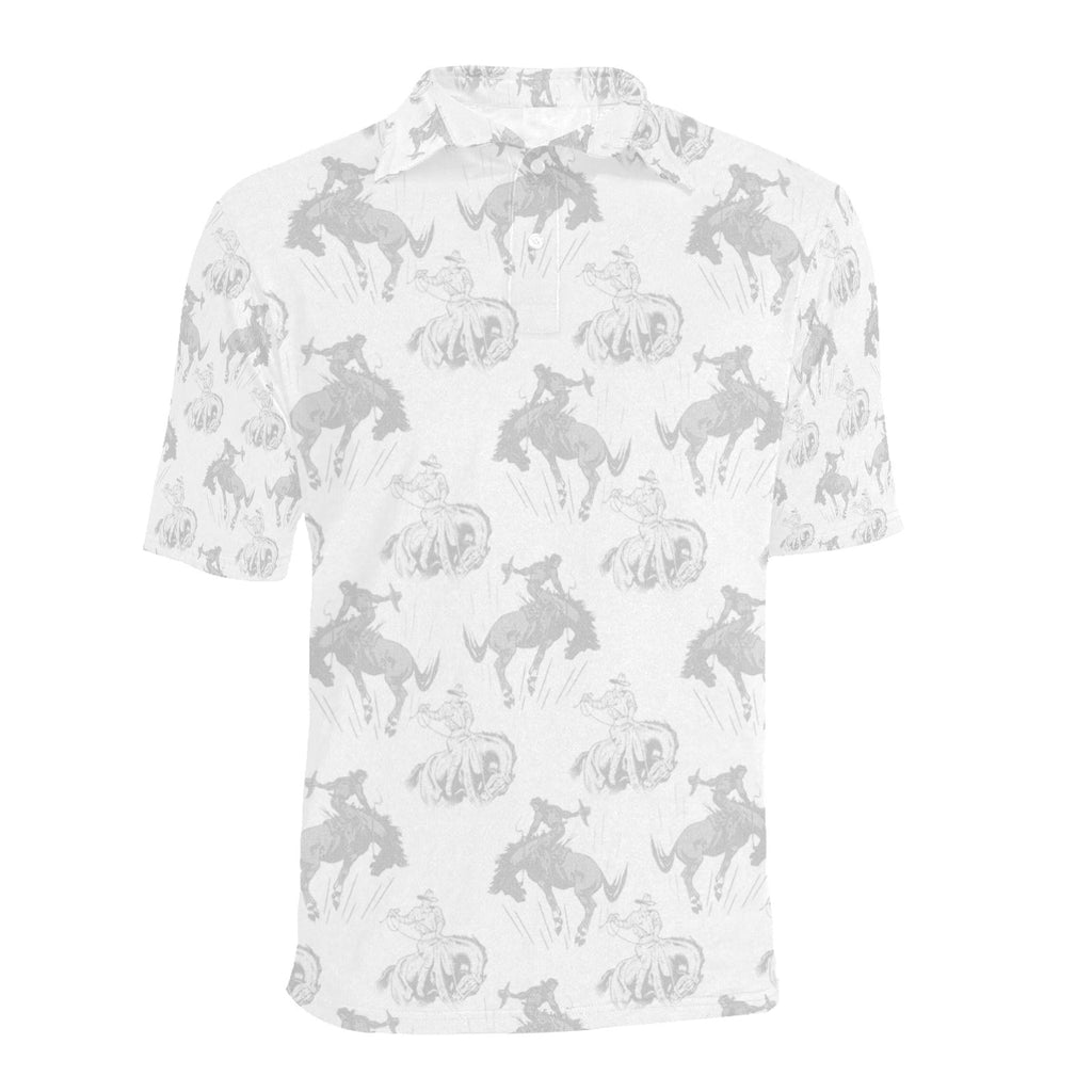 Baha Ranch Shadow Bronc Men's Western Polo Shirt by Baha Ranch Western Wear
