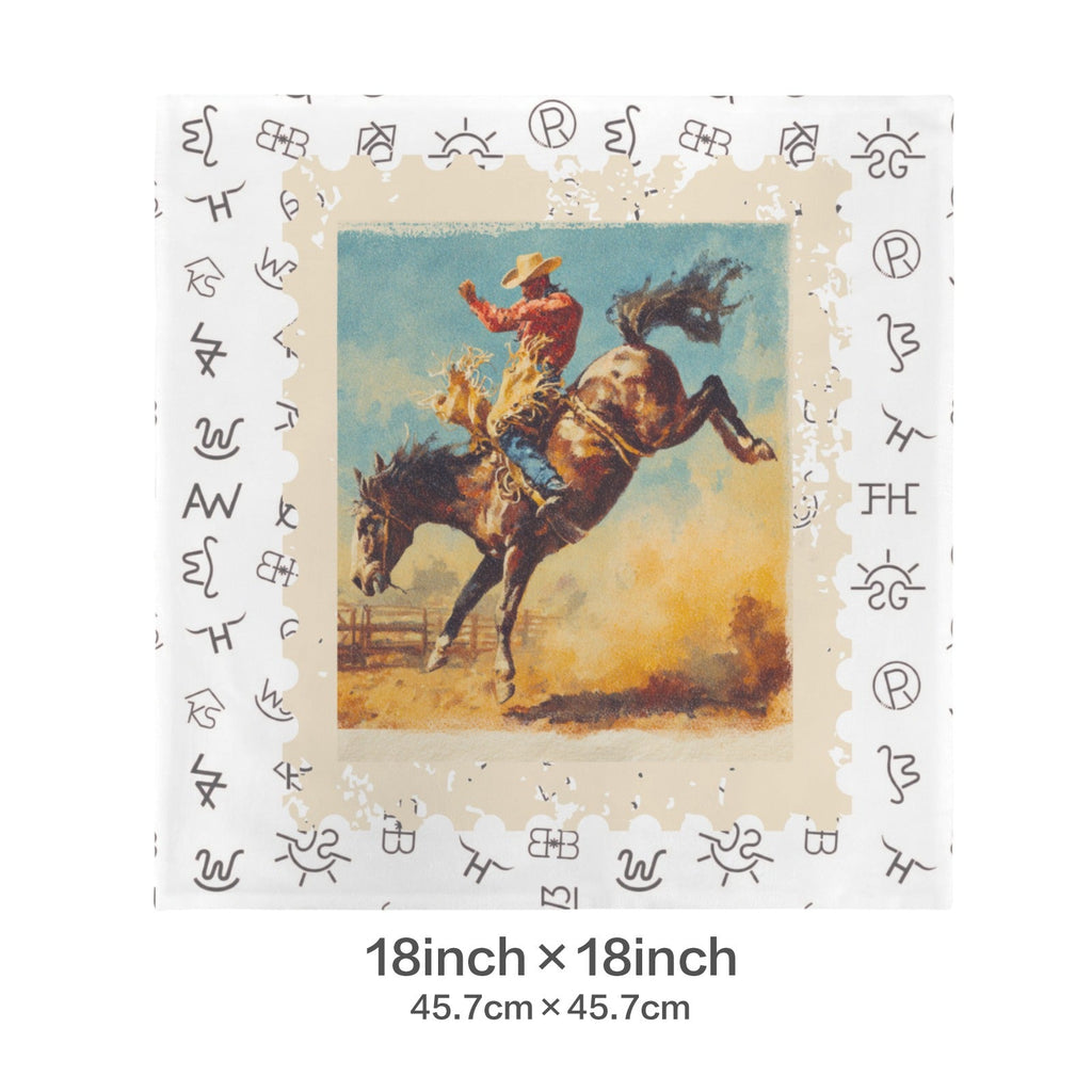Baha Ranch Stamped Rodeo 2 Velvety Soft Pillow Case Made in America by Baha Ranch Western Wear - product image 5