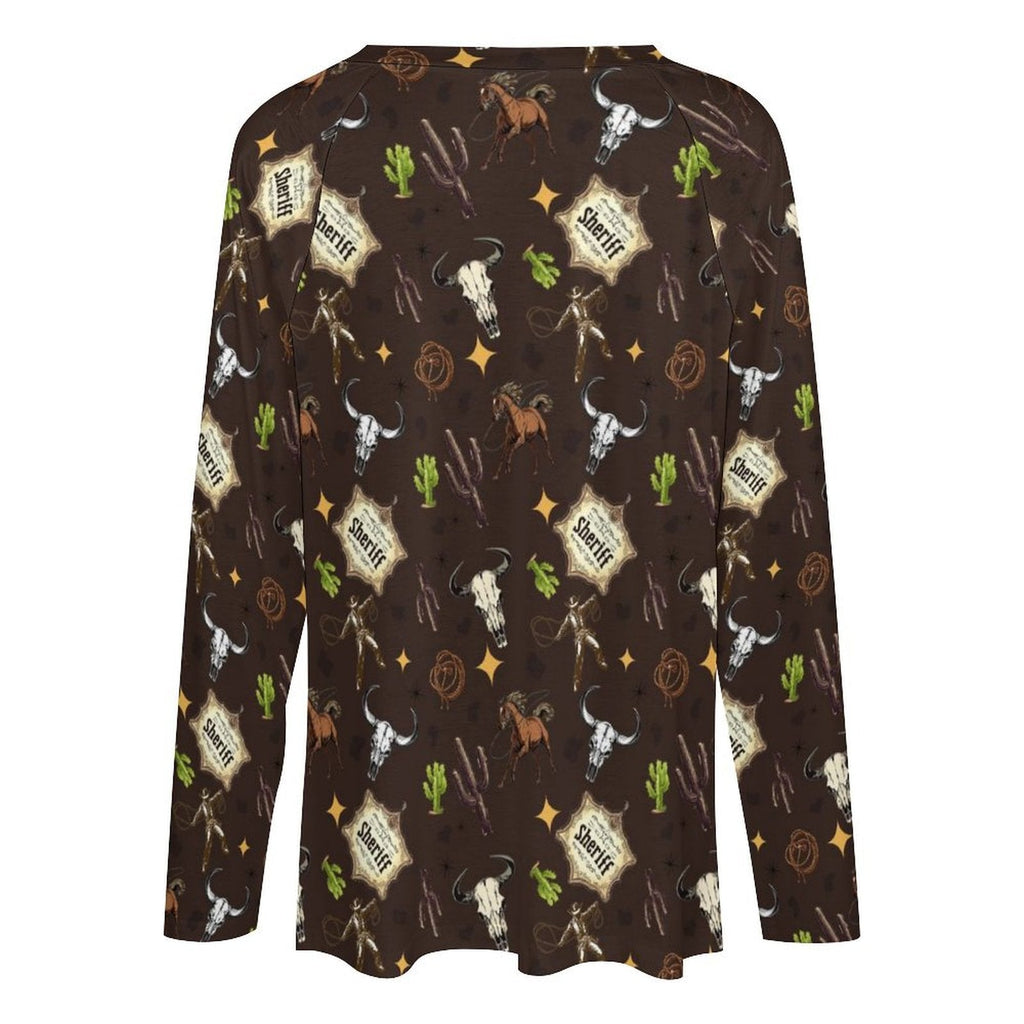 Baha Ranch Western Print Long Sleeve Tee by Baha Ranch Western Wear - product image 3