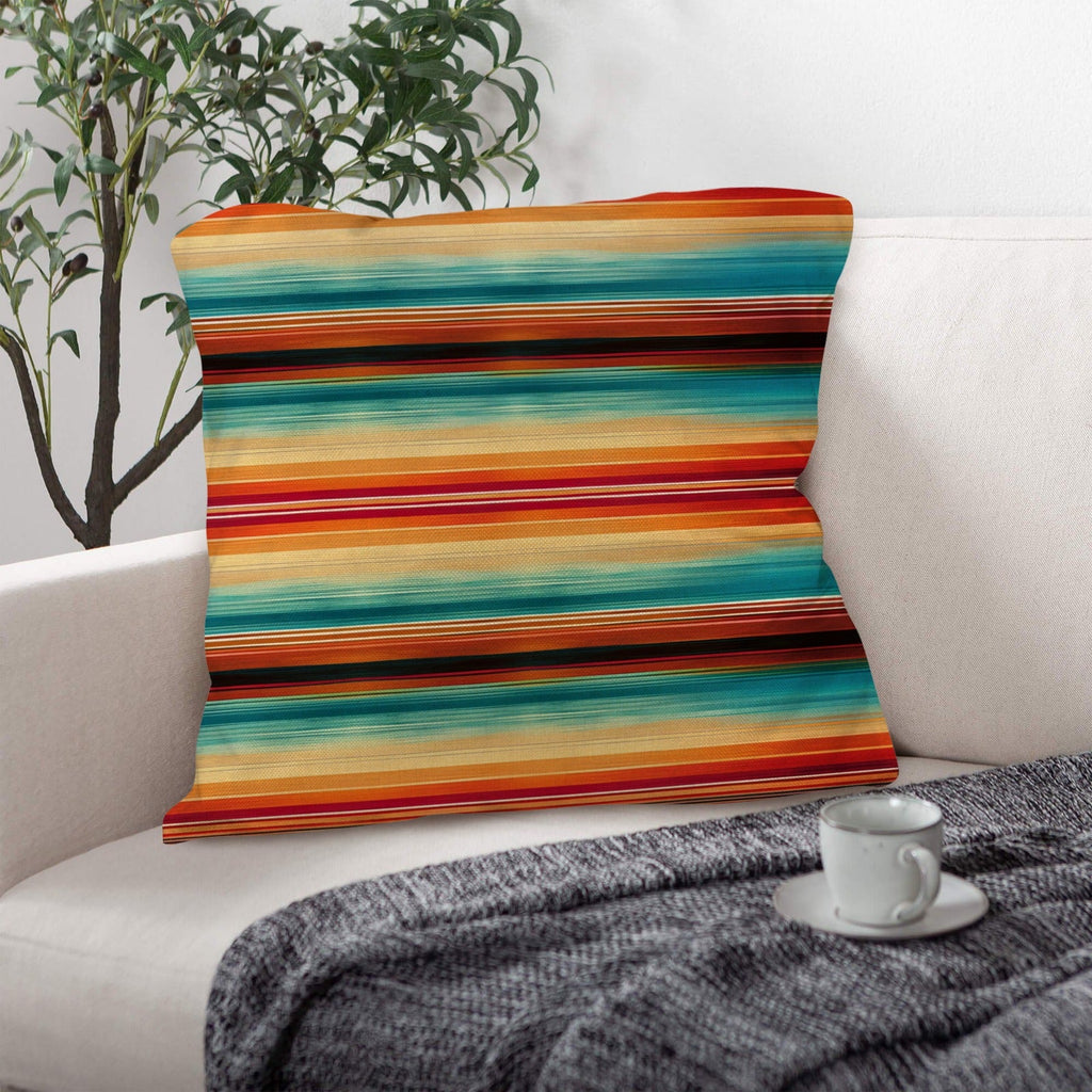 Baha Ranch Colores De Mexico Southwest Serape Pillow Case 18x18" Made in America by Baha Ranch Western Wear - product image 5