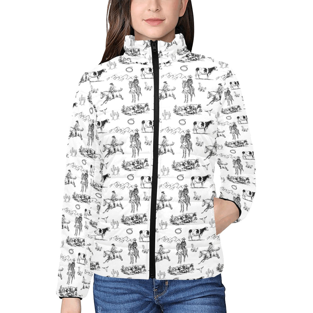 Ranch Life Women's Puffy Bomber Jacket by Baha Ranch Western Wear