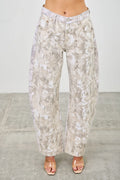 Sloane Snow Camo Barrel | Jeans