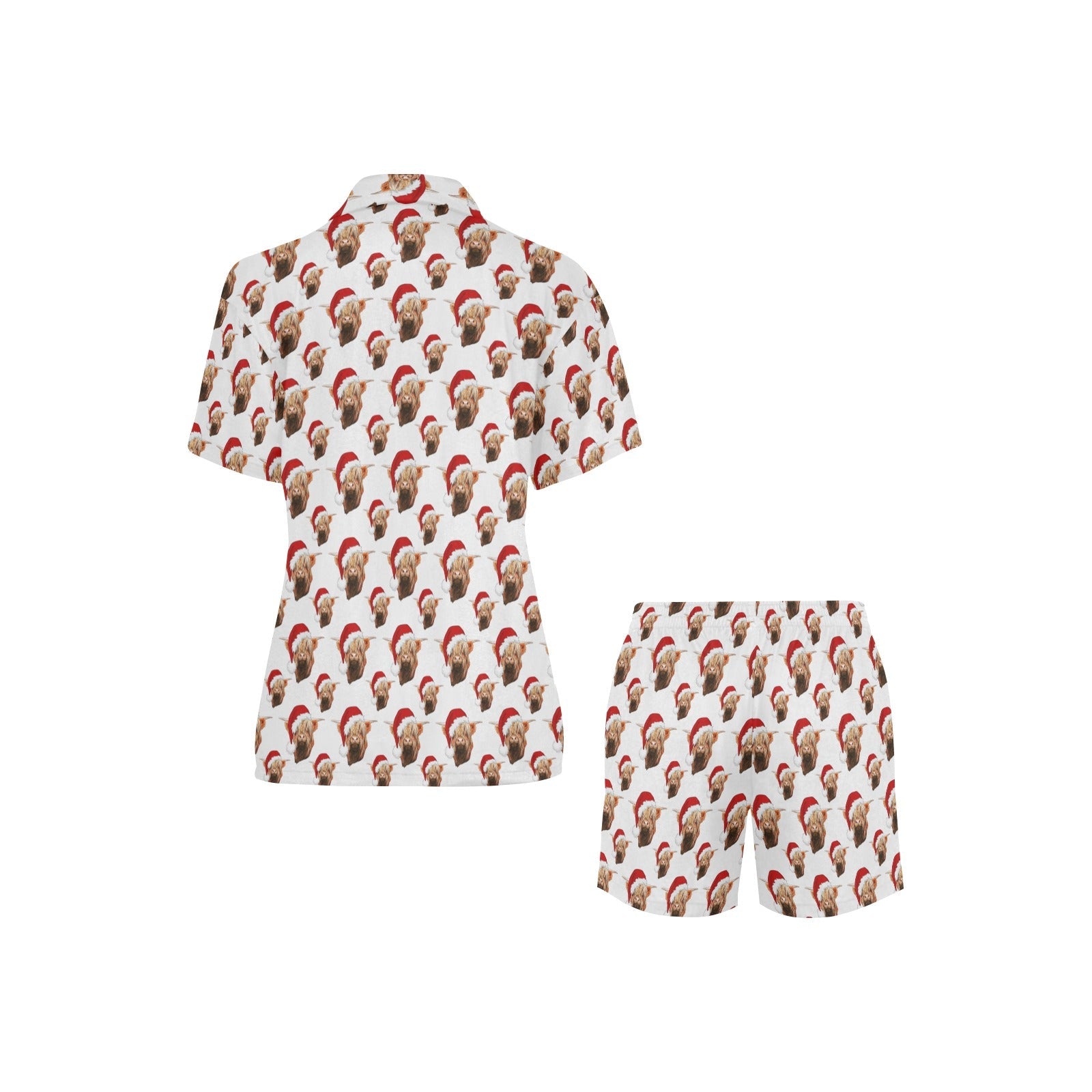 Baha Ranch Highland Christmas Cow Women's Western Pajama Set by Baha Ranch Western Wear - product image 3