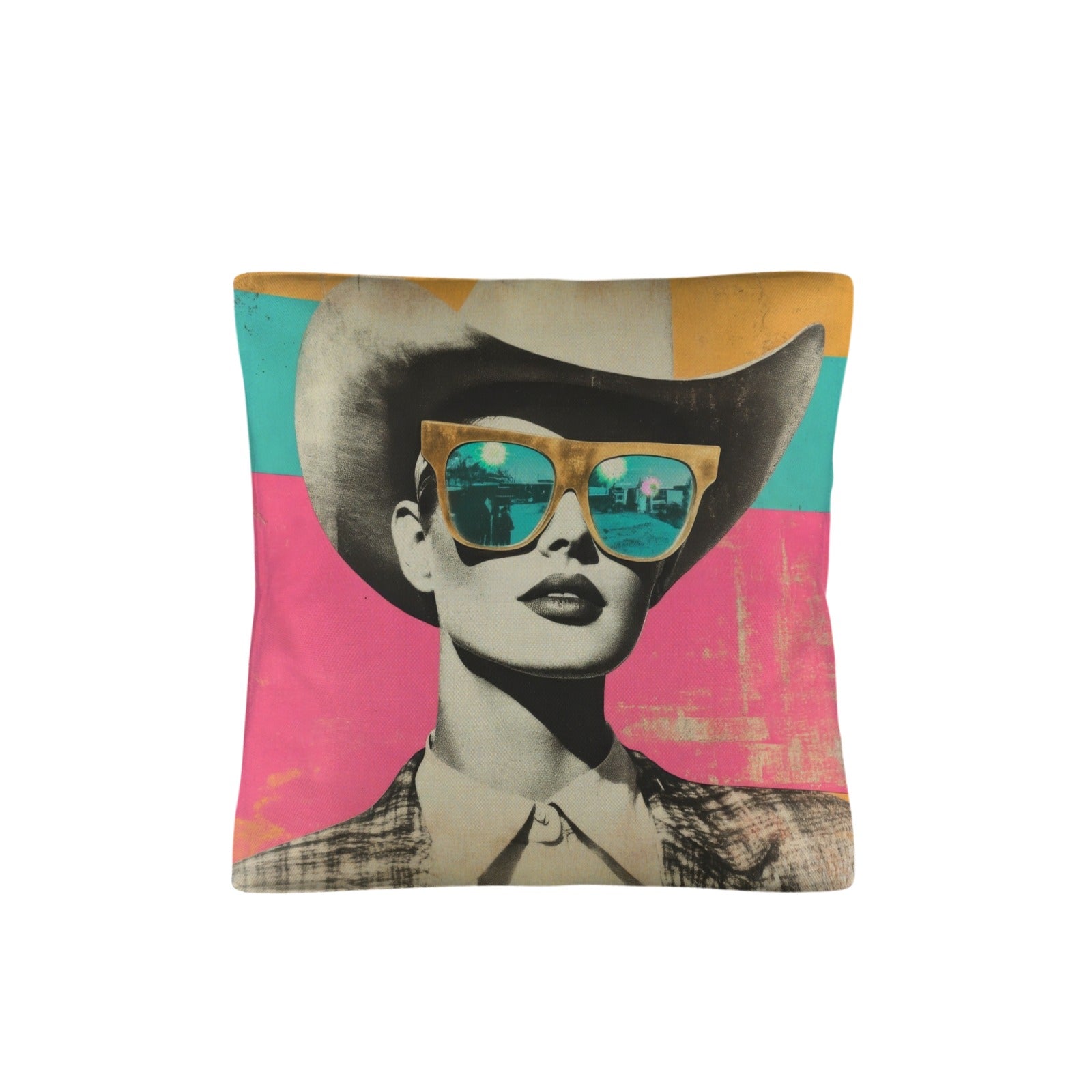 Baha Ranch Retro Pop Western Cool Cowgirl Pillow Case Made in America by Baha Ranch Western Wear - product image 2