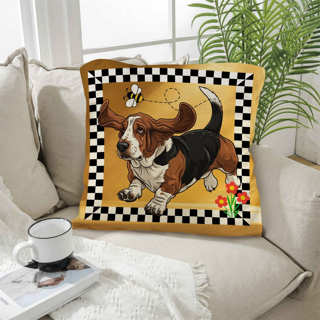 Baha Ranch Basset Hound Throw Pillow Case Made in America by Baha Ranch Western Wear - product image 5