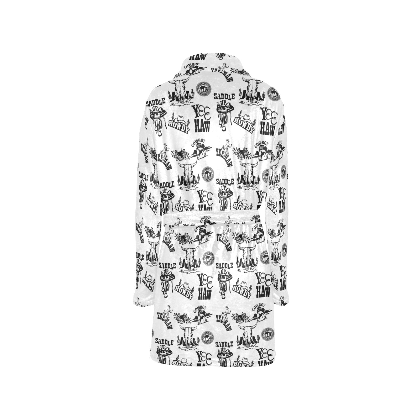 Baha Ranch Cowboy Print Women's Western Bath Robe by Baha Ranch Western Wear - product image 4