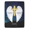 Baha Ranch I Will Rescue You Angel Wings Throw Blanket 60" x 80" Made in America by Baha Ranch Western Wear - product image 2