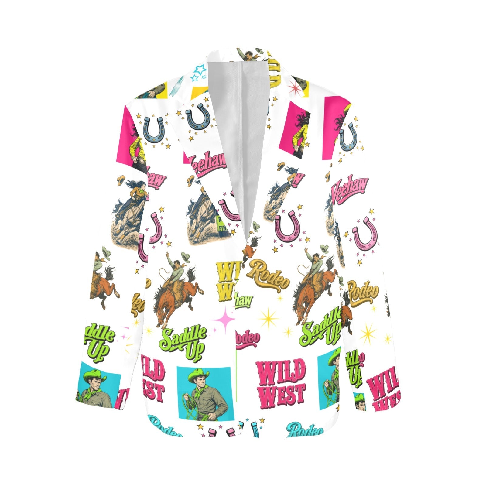 Baha Ranch The Last Roundup Western Rodeo Blazer in White by Baha Ranch Western Wear - product image 2