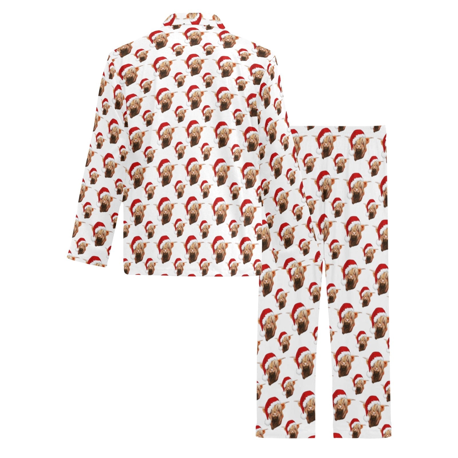 Baha Ranch Highland Christmas Cow Men's Western Pajama Set by Baha Ranch Western Wear - product image 4