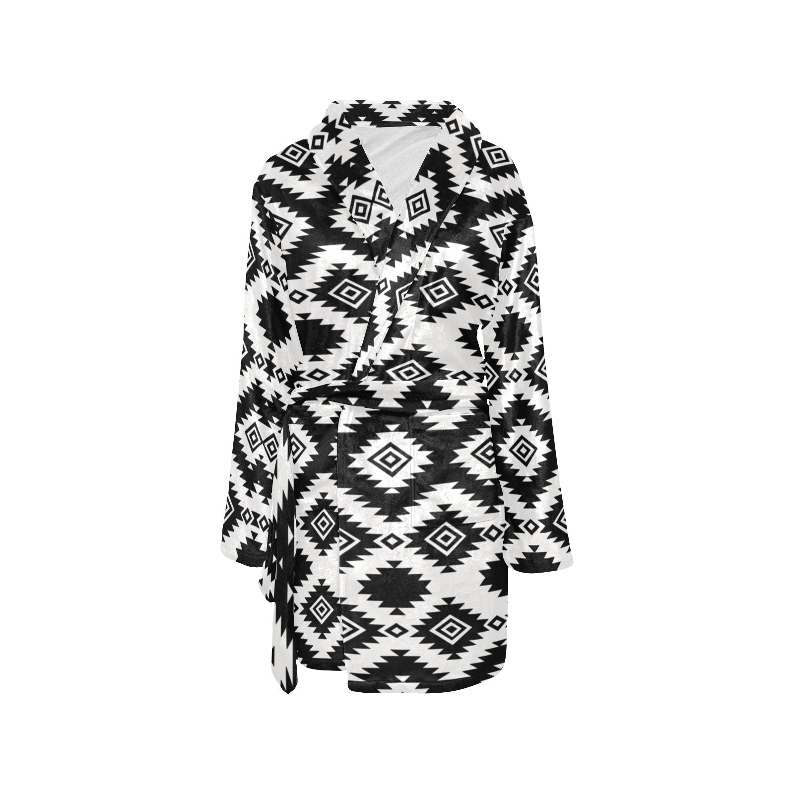 Baha Ranch Black Aztec Women's Western Bath Robe by Baha Ranch Western Wear - product image 6