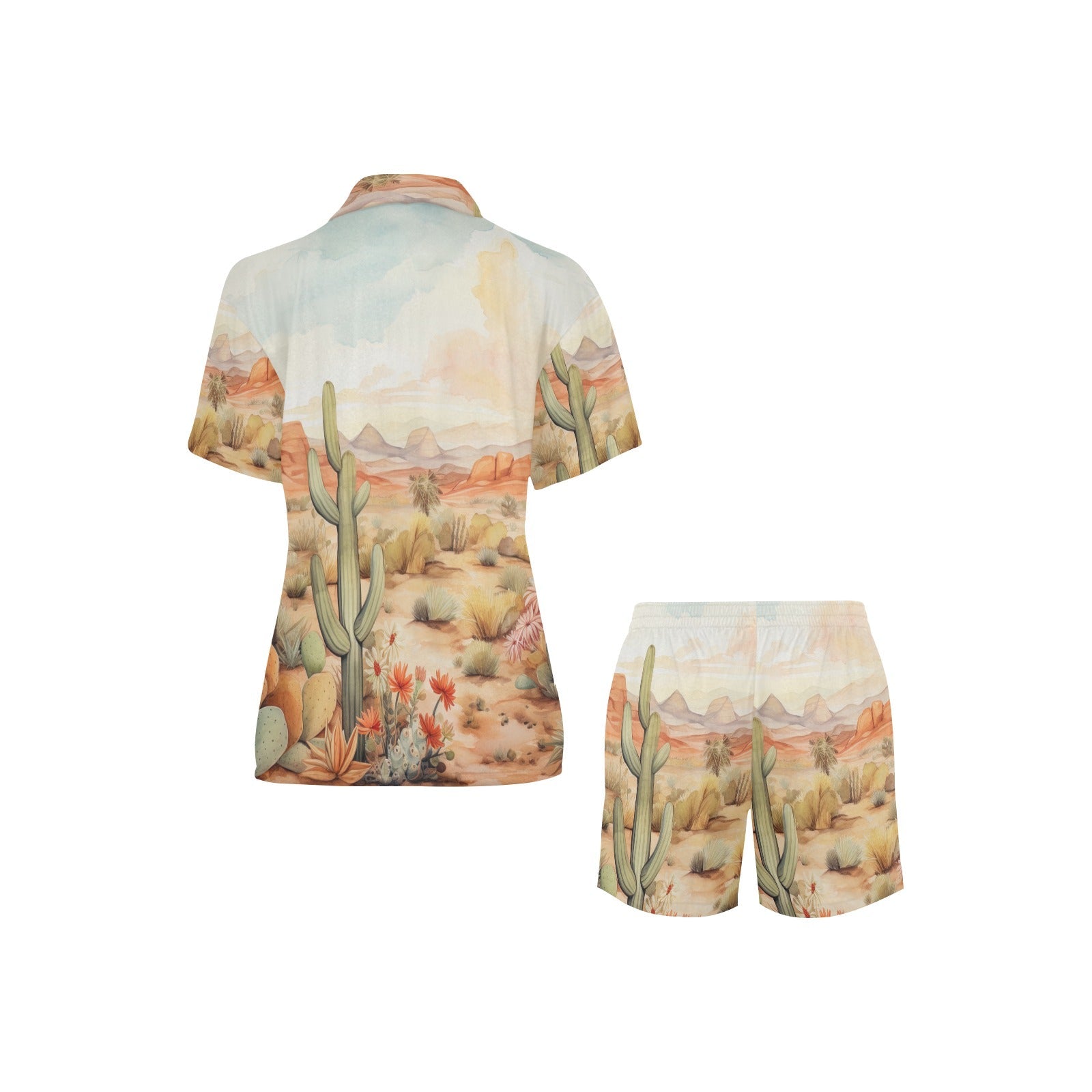 Baha Ranch Watercolor Desert Women's Western Pajama Set by Baha Ranch Western Wear - product image 3