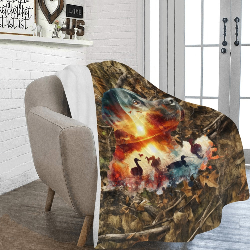 Baha Ranch Camo Lab Ultra-Soft Micro Fleece Blanket 60" x 80" Made in America by Baha Ranch Western Wear