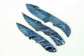 Handmade Damascus Steel Blank Blade Skinner Knife - Lot of 3/ For Knife Making