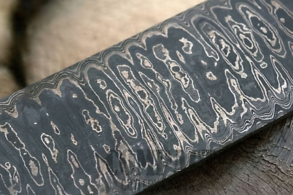 Damascus Steel 15" x 1.75" Blank Billet (Ledder) for Knife Making