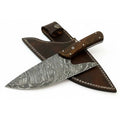 Damascus Steel Mini Cleaver Chef Knife with Rosewood Handle – 10 Inch Overall