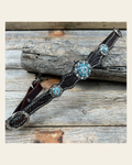 Dark Floral Wither Strap #WS108 on a warm cream background