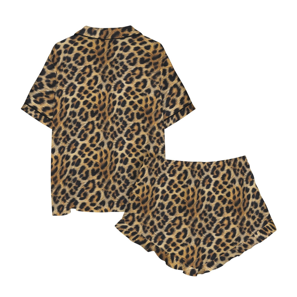 Baha Ranch Retro Pop Western Wild Leopard Satin Pajamas by Baha Ranch Western Wear - product image 6